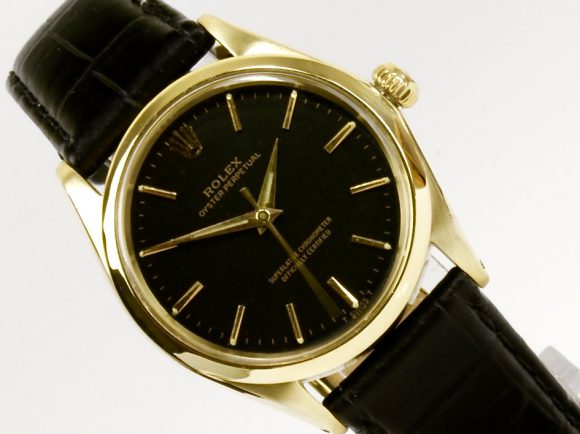 Rolex Oyster Perpetual 9K 1959 Black - Sorry, Now Sold. 6th Nov. '16 ...