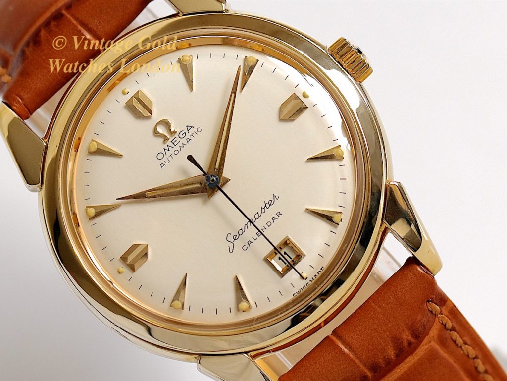 Omega Seamaster 'Calendar' 14ct 1950 Vintage Gold Watches