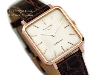 Vintage Longines 18ct Pink Gold Watch 1963-2