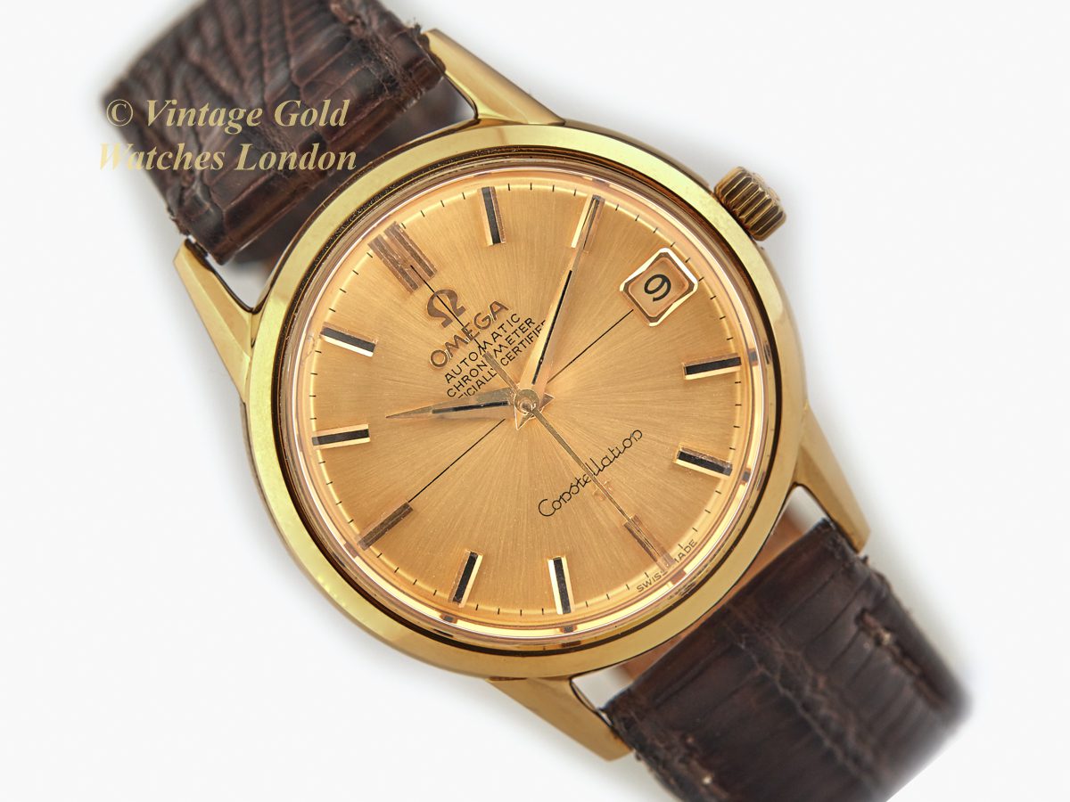 omega constellation gold watch