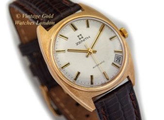 Vintage Zenith Automatic 18ct Gold Watch 1977-15