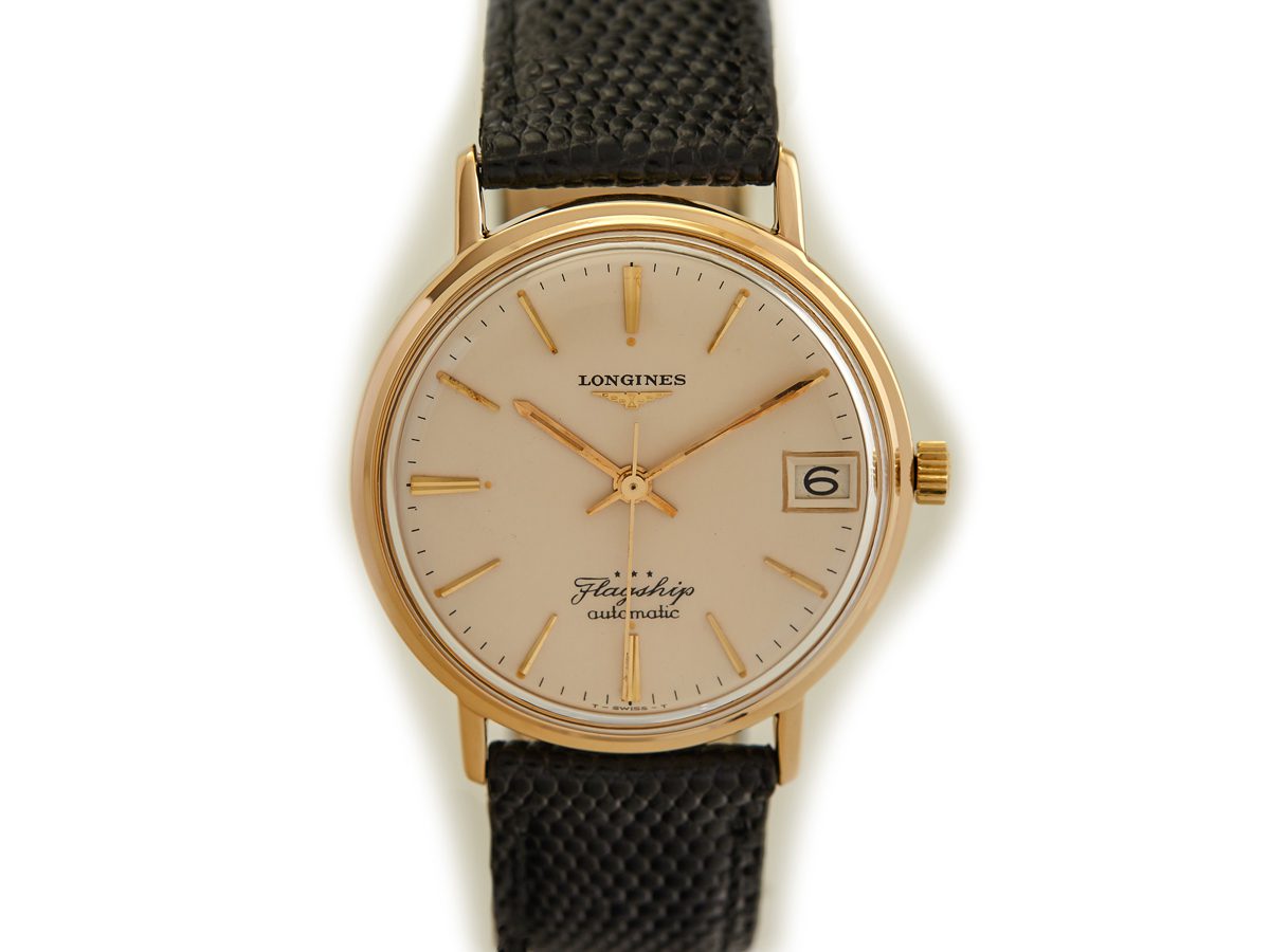 Longines Flagship Cal.345 Date 9ct 1966 Vintage Gold Watches