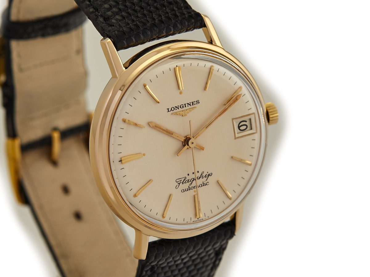 Longines Flagship Cal.345 Date 9ct 1966 Vintage Gold Watches