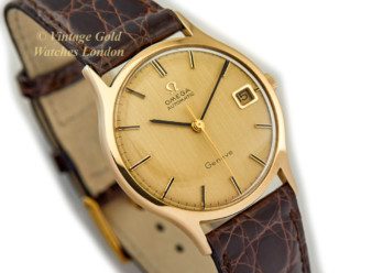 Vintage Omega Gold Dial 9ct Gold Watch 1972-2