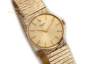 Vintage Ladies Rolex Gold Bracelet Watch-2