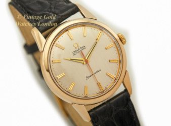 Vintage Omega Seamaster 9ct Gold Watch 1961-11