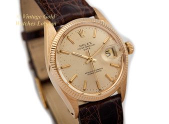 Vintage Rolex Oyster Perpetual 18ct Gold Watch 1872 R953-2