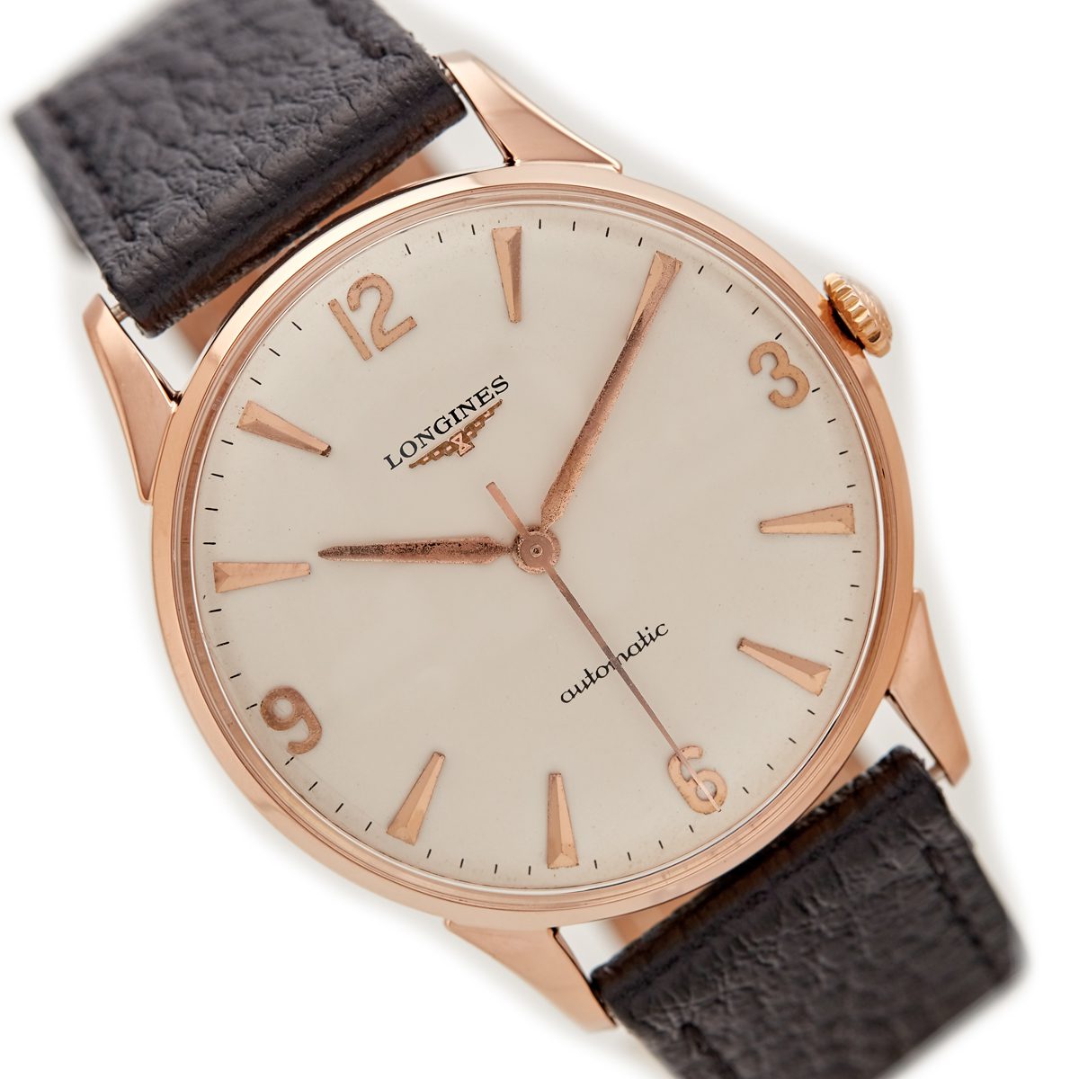 Longines Cal.380 Automatic 18ct Pink Gold 1959 Oversize Vintage