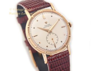 Vintage Rolex Metropolitan Chronometer 18ct Gold Watch 1954 – R987-1