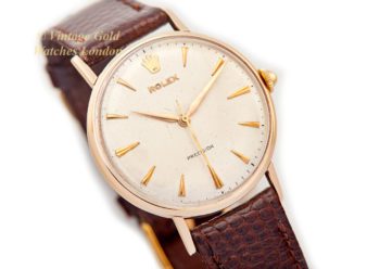 Vintage Rolex Precision 9ct Gold Watch 1957 – OM1079-10