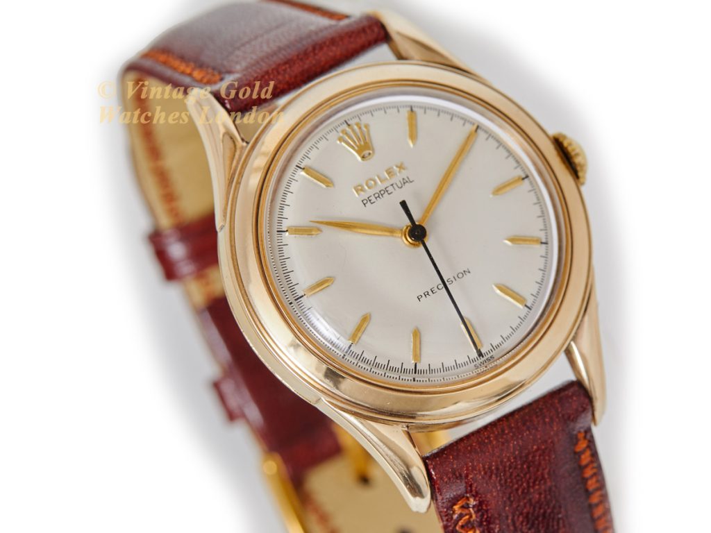 Rolex Perpetual Precision 9ct, 1954 34mm | Vintage Gold Watches