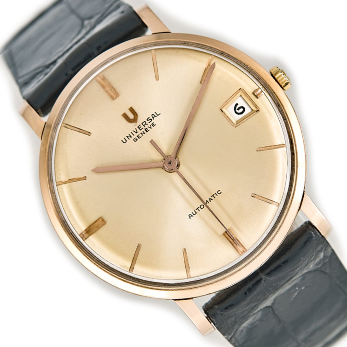 Universal Genève 18ct Pink Gold 1961 | Vintage Gold Watches