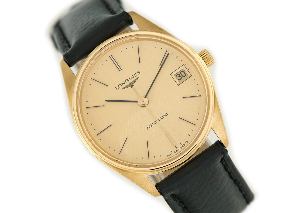 Longines Cal.990 Automatic 18ct 1979 Vintage Gold Watches