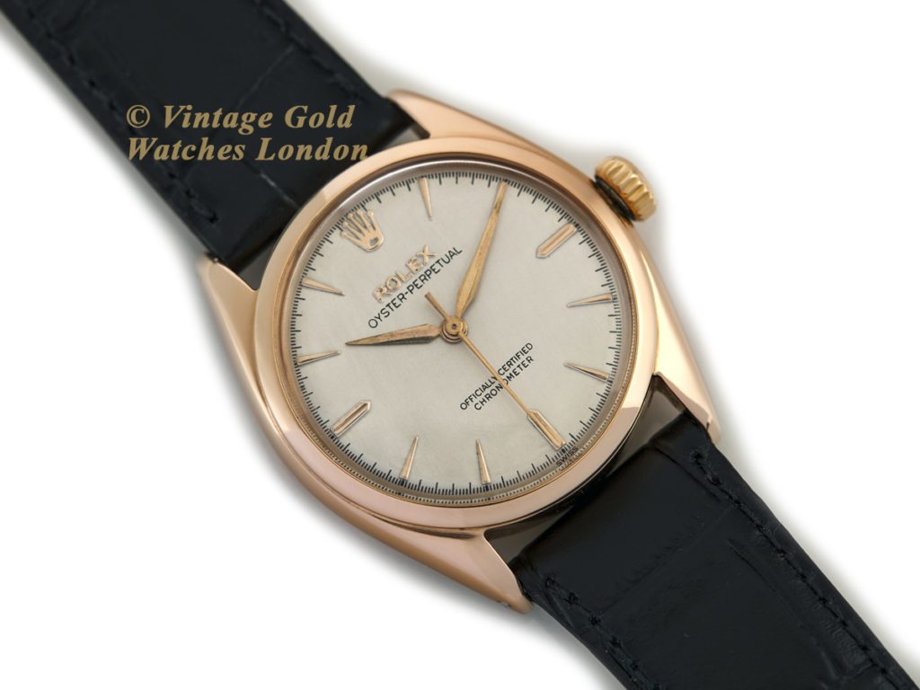 Rolex Oyster Perpetual 18ct Pink Gold Cal.A260 1952 | Vintage Gold Watches