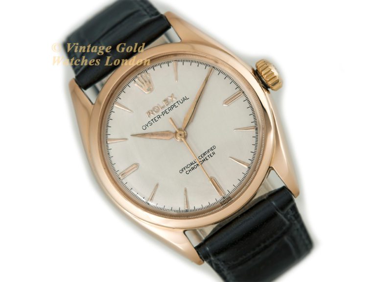 Rolex Oyster Perpetual 18ct Pink Gold Cal.A260 1952 | Vintage Gold Watches