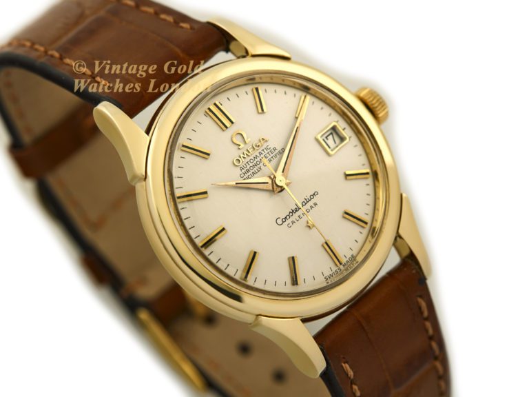 Omega Constellation Calendar Cal.504 18ct 1959 Vintage Gold Watches