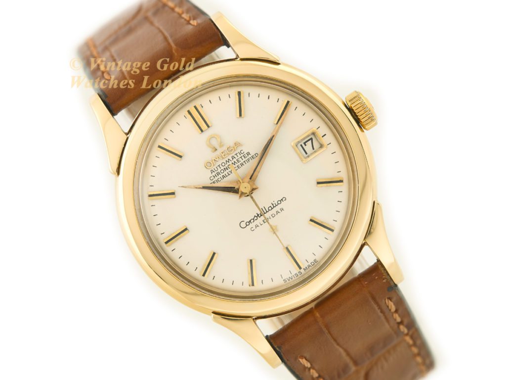 Omega Constellation Calendar Cal.504 18ct 1959 Vintage Gold Watches