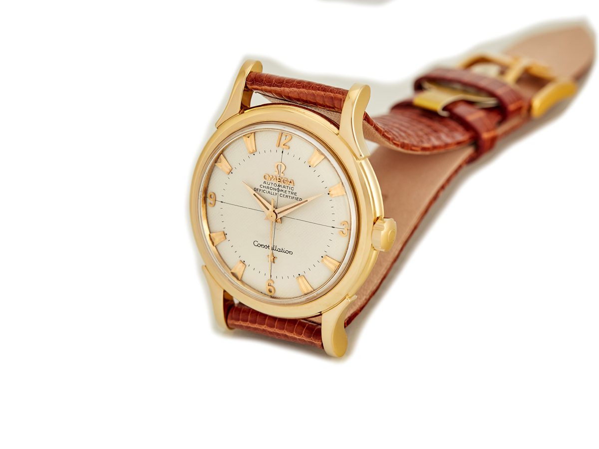 Omega Constellation Cal.354 Bumper Automatic 18ct 1959 Quilted Dial Vintage Gold Watches