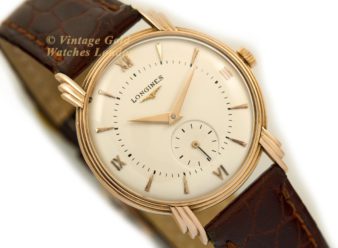 L1272 Longines 1946 Sub Dial 14ct Pink Gold_1 wm