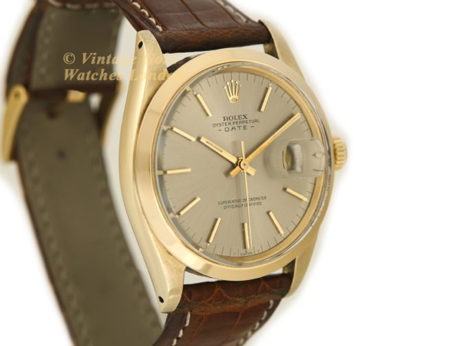 Rolex Oyster Perpetual Date Cal.1560 14ct 1960 | Vintage Gold Watches