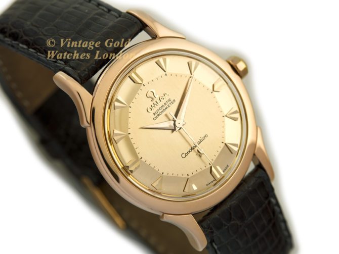 Omega Constellation Pie-Pan Deluxe Cal.505 18ct Pink Gold 1956 ...