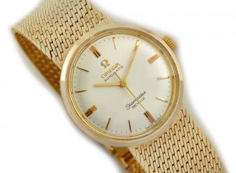 OM1300 Omega Seamaster De Ville Integral Bracelet 1966 14ct Gold_1 wm (13)