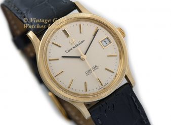 OM1311 Omega Constellations 1970 18ct Gold Quick Set Date_9 WM