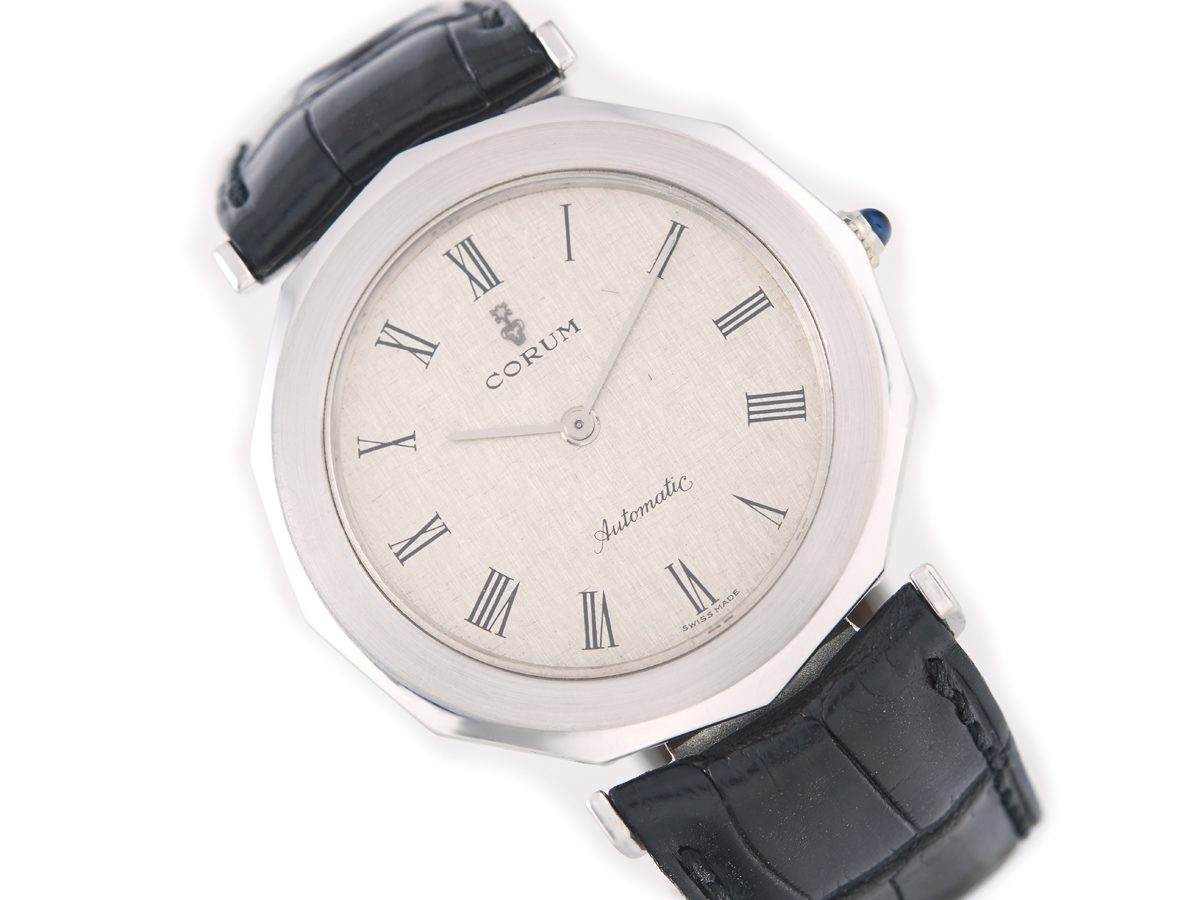 Corum Automatic Cal.37 18ct White Gold c1978 Vintage Gold