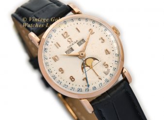 OM1342 Omega Moonphase 1946 18ct Pink Gold New Date Wheel 1 WM