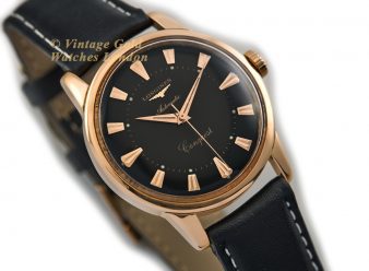 L1384 PG40 Longines Conquest 1956 18ct Pink Gold 10 WM