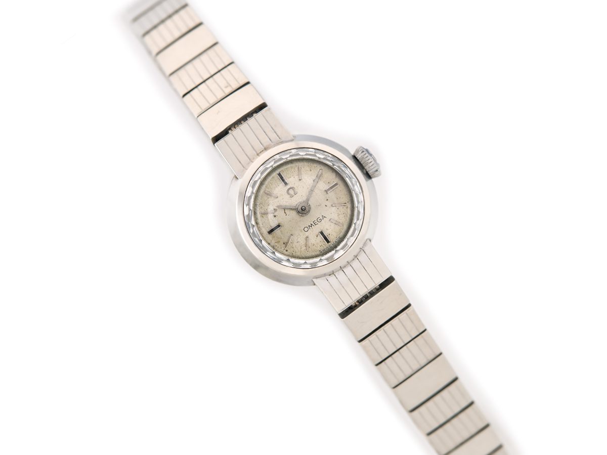 Ladies Omega Cal.580 9ct White Gold 1961 | Vintage Gold Watches