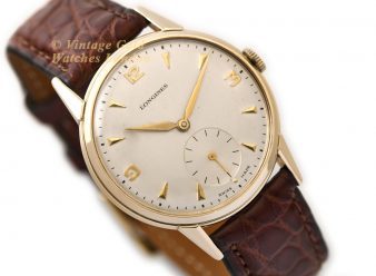 L1440 longines Sub Dial 1951 9ct Gold 11 WM