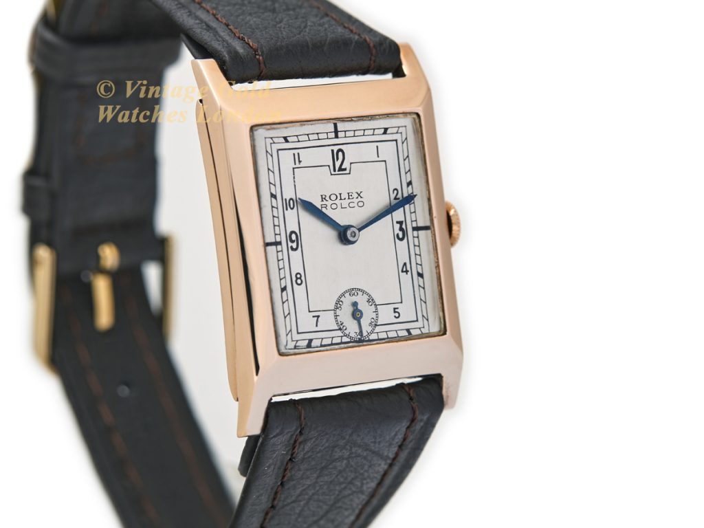 Rolex Rolco 9ct Pink Gold 1933 | Vintage Gold Watches