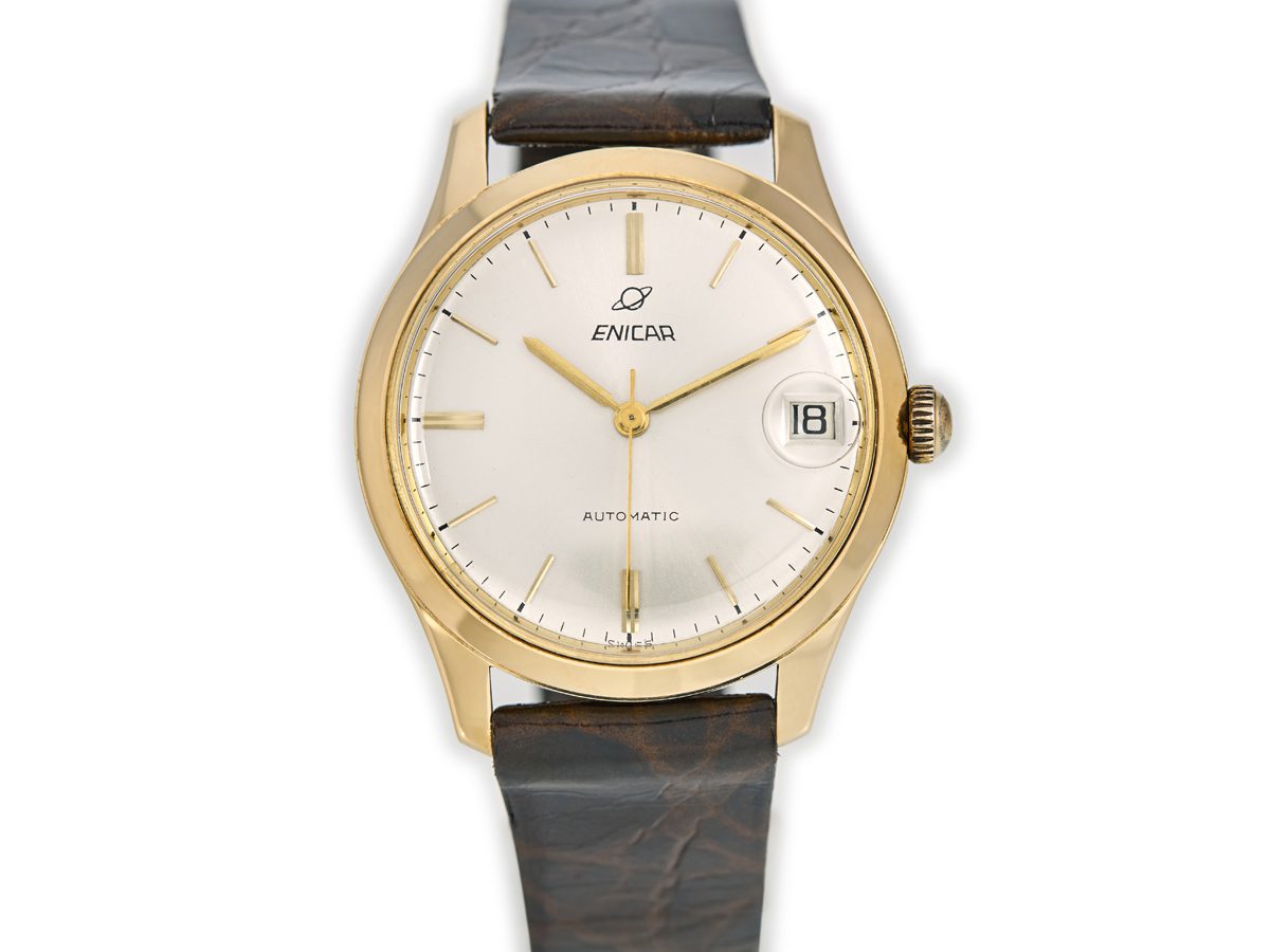 Enicar Automatic Cal.1035 18ct 1965 Vintage Gold Watches