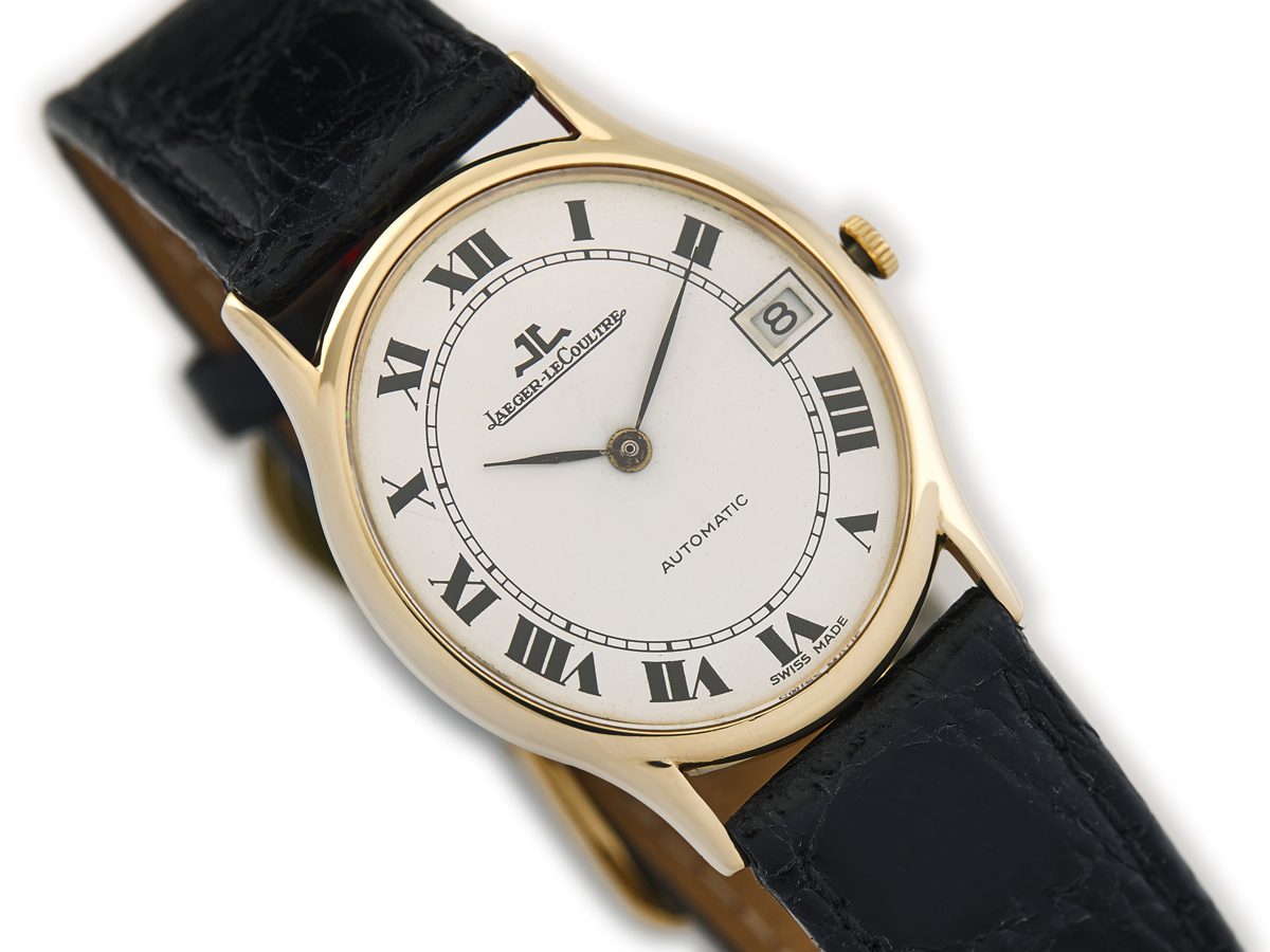 Jaeger LeCoultre Date Ellipse 18ct 1981 Vintage Gold Watches