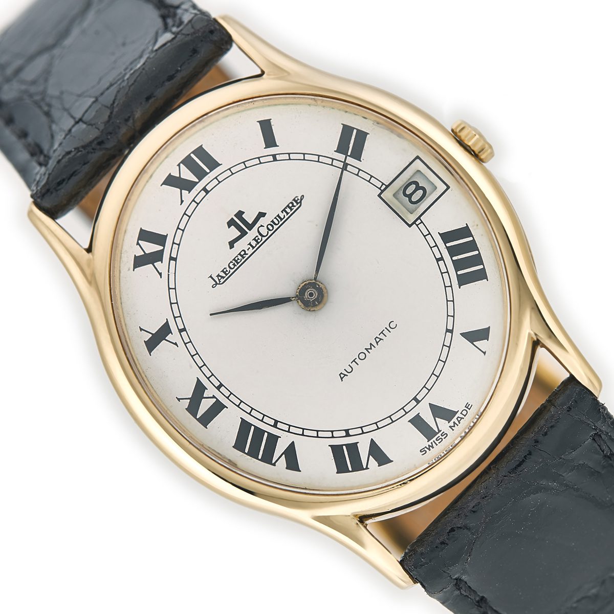 Jaeger LeCoultre Date Ellipse 18ct 1981 Vintage Gold Watches