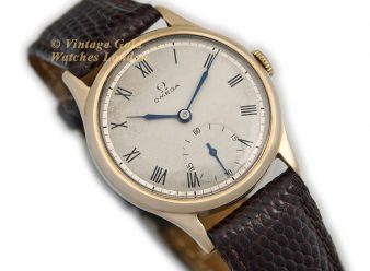 OM1399 Omega Sub Dial 1946 9ct Gold WM