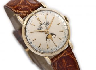 OM1509 Omega Moonphase Date 1951 14ct Gold 9 WM