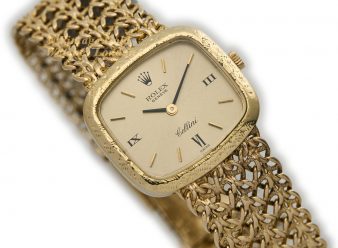 R1502 Small Rolex Cellini Gold Integrated Bracelet Gold 18ct 10 WM