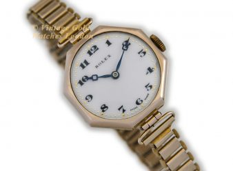 R609 Rolex Ladies 1924 9ct Gold 2 WM