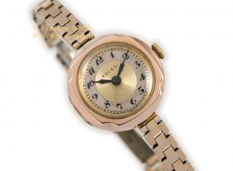 R1581 Rolex Ladies Cocktail Watch 1923 9ct Pink Gold 9 WM