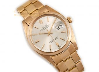 R1596 Rolex Oyster Perpetual Date 18ct Pink Gold 1 WM