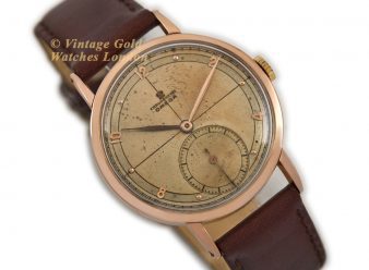 OM1597 Omega Sub Dial 1945 18ct Pink Gold 9 WM