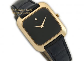 VC1606 Vacheron Constantin Square Black Dial Gold 10 WM