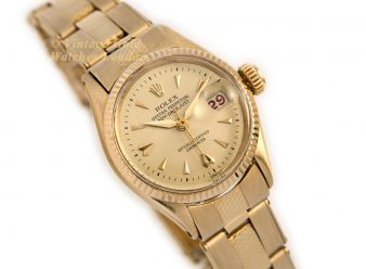 R1614 Ladies Rolex Lady DateJust 1955 18ct Gold 9 WM