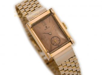 R1622 Rolex Rectangular 18ct Gold 10 WM