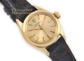 R1659 Rolex Lady Oyster Perpetual 18ct Gold 8 VGWL