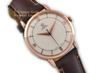 OM1755 Omega Automatic 1950 18ct 18k Pink Gold 1 WM