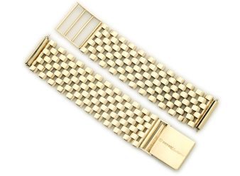 Mens 9ct gold watch straps sale